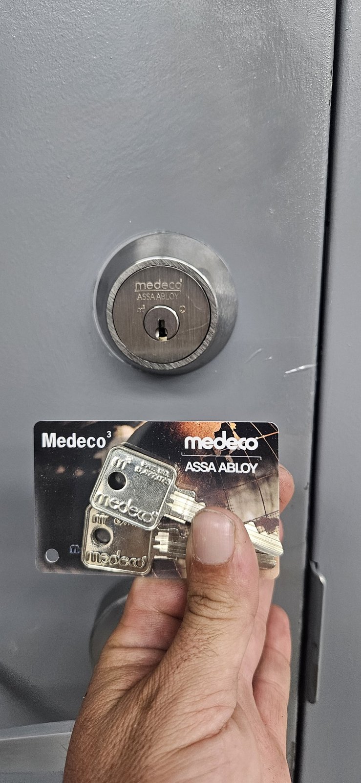 Medeco High Security Commercial Lock Change: Maxum Deadbolt and Keyed-Alike Cylinders, Dania Beach