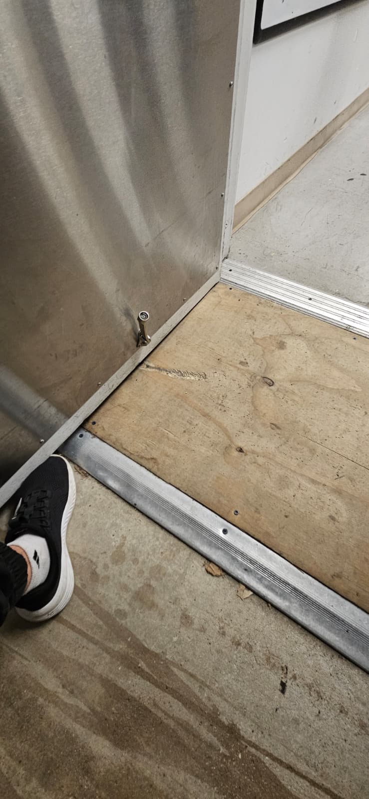 A Step at a Sunrise Stockroom Door Was Blocking Dollies and Carts