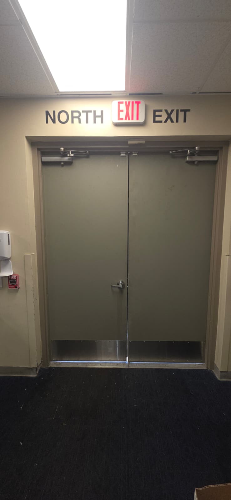Office Building Doors Kept Getting Scratched by Cleaning Carts in Hollywood