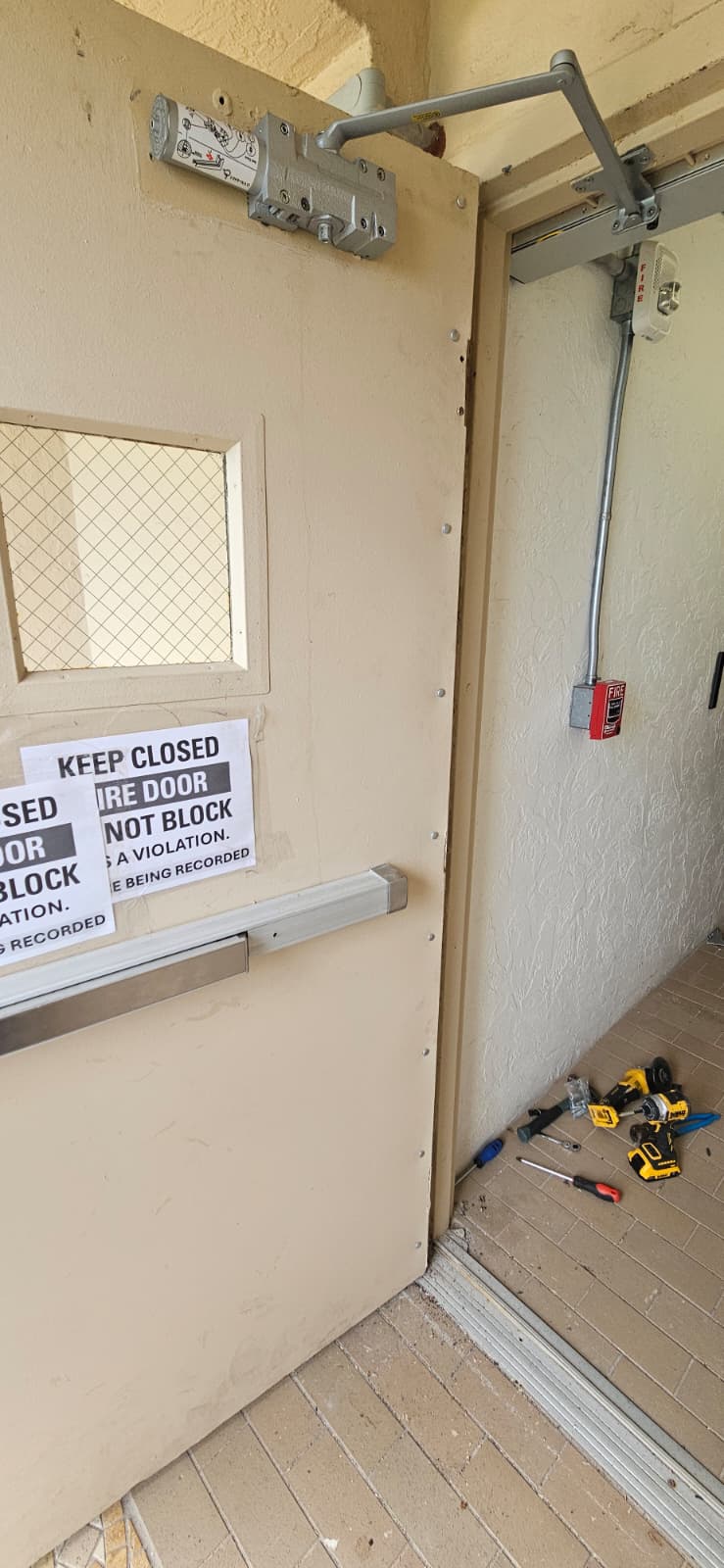 Beachfront Building Door Kept Sagging No Matter How Many Times the Hinges Were Replaced, Hallandale Beach photo 2