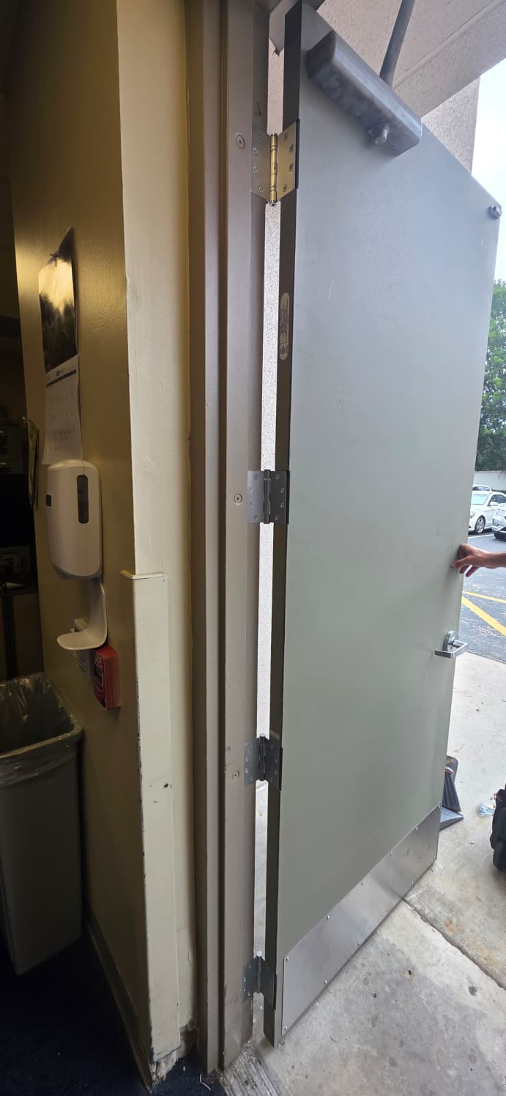 Office Building Doors Kept Getting Scratched by Cleaning Carts in Hollywood photo 2