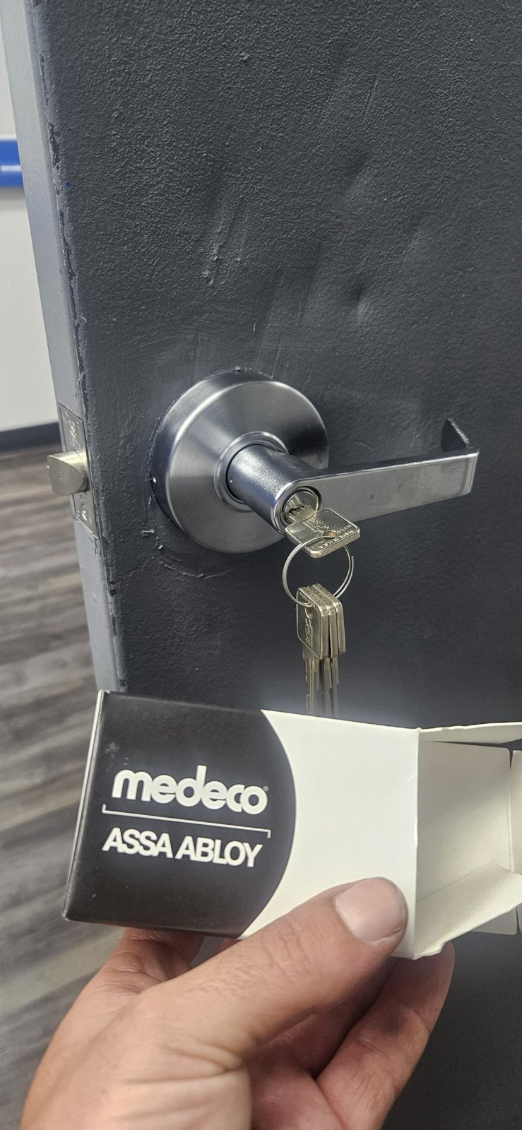Medeco High Security Commercial Lock Change: Maxum Deadbolt and Keyed-Alike Cylinders, Dania Beach photo 4